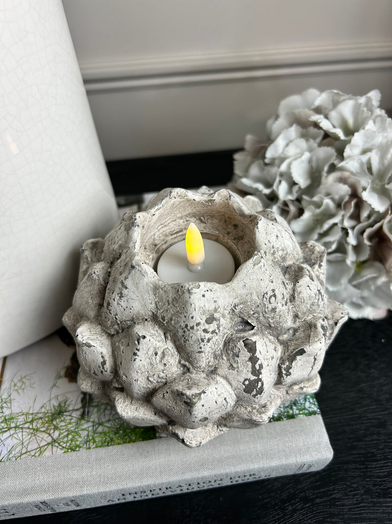 Bamboo Weaved Detail Candle Holder