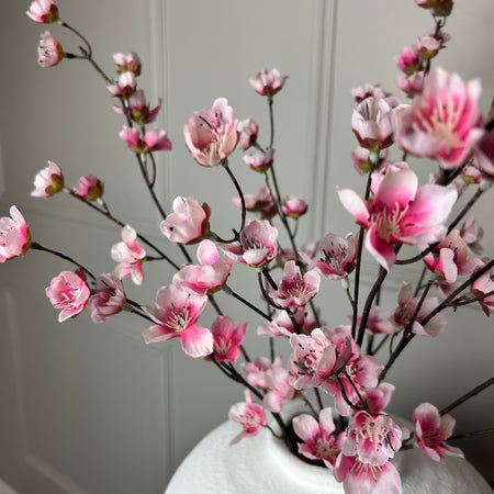 Silk Japanese pink cherry blossom 68cm