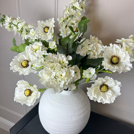 Mixed white bouquet arrangement