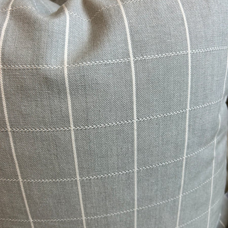Grey check cushion