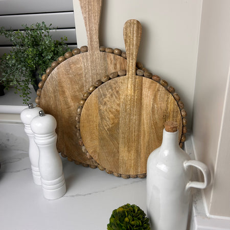 Bobble Detail Chunky Mango Wood Boards, 2 sizes