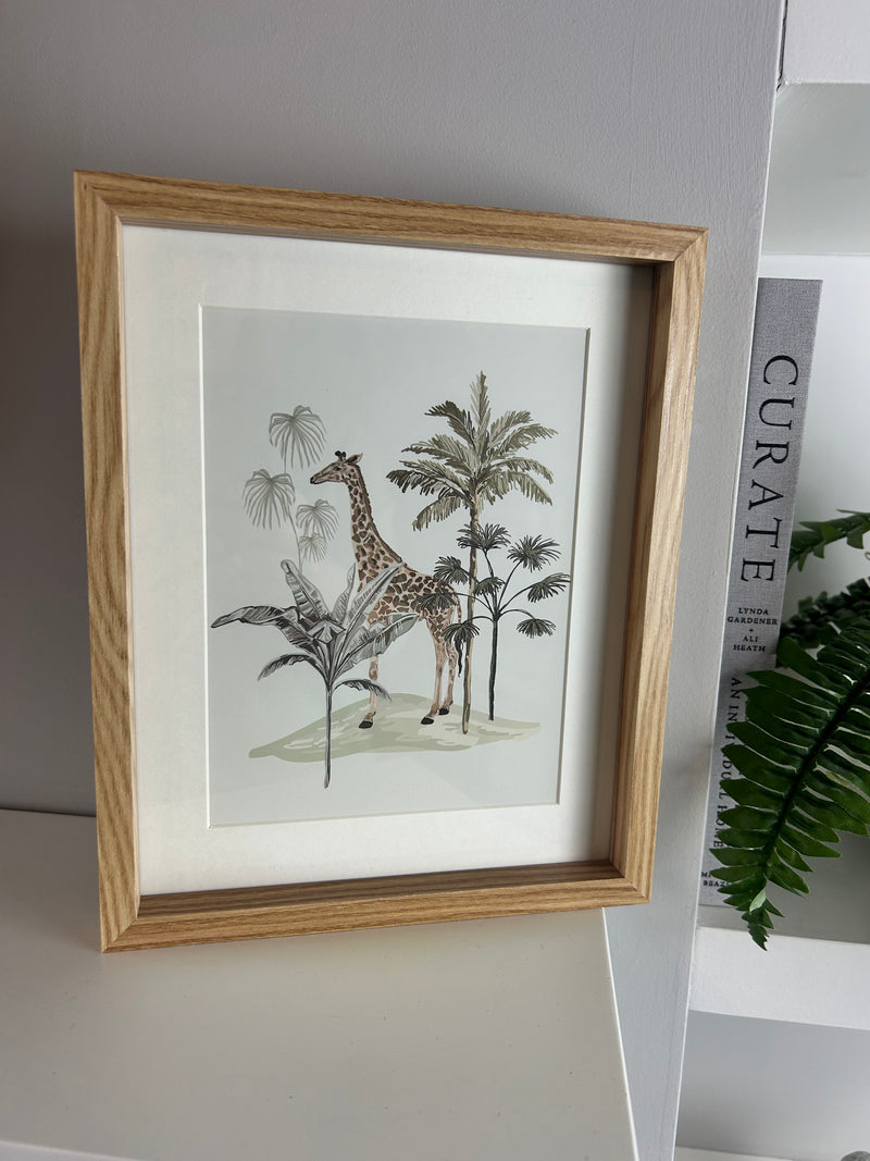 Safari Wooden framed prints 3 styles
