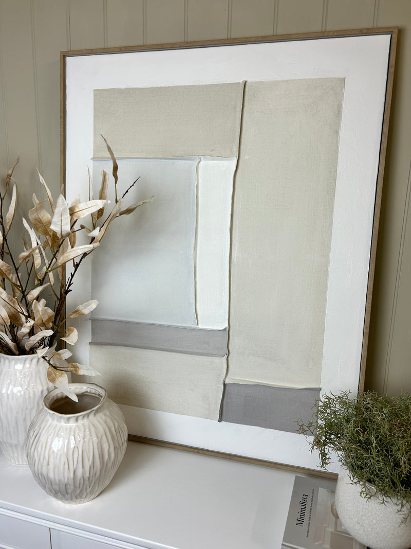 Hand finished neural abstract framed art 2 styles