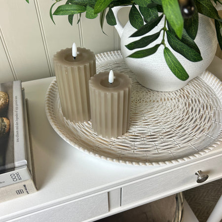 Round woven tray plate 40cm