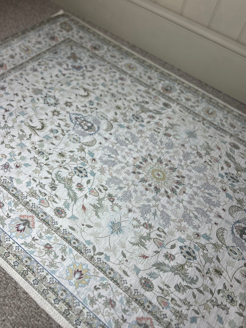 Large pecan brown round glaze table lamp linen shade