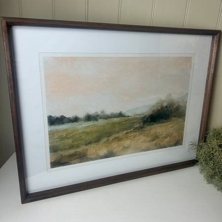 Framed shore line scene prints pictures 2 styles