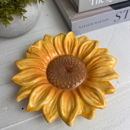 Sunflower dish plate