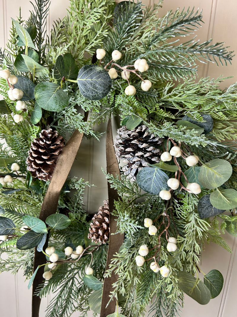 Woodland forest foliage wreath 65cm
