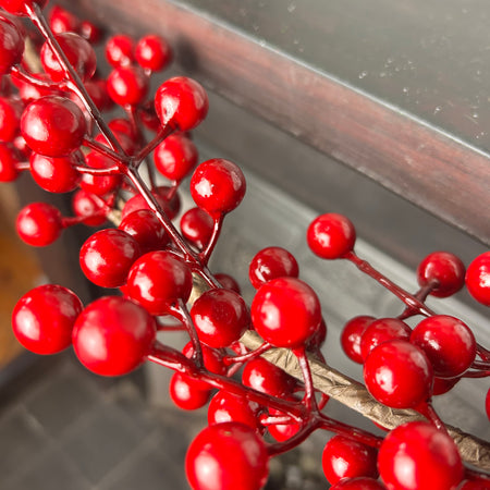 Red berry full garland 150cm