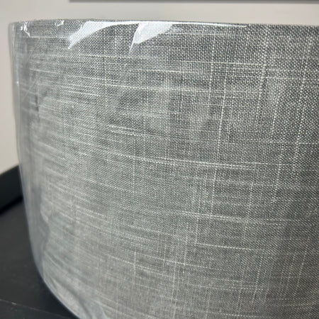 Grey linen 40 diameter lamp light shade
