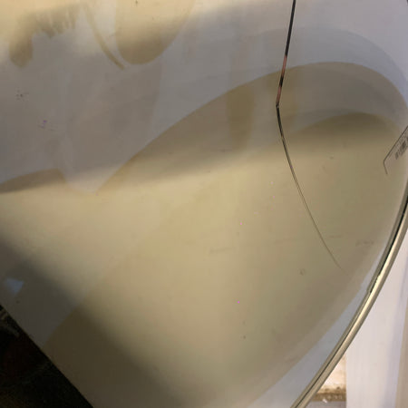 Silver round simple rim mirror 50cm