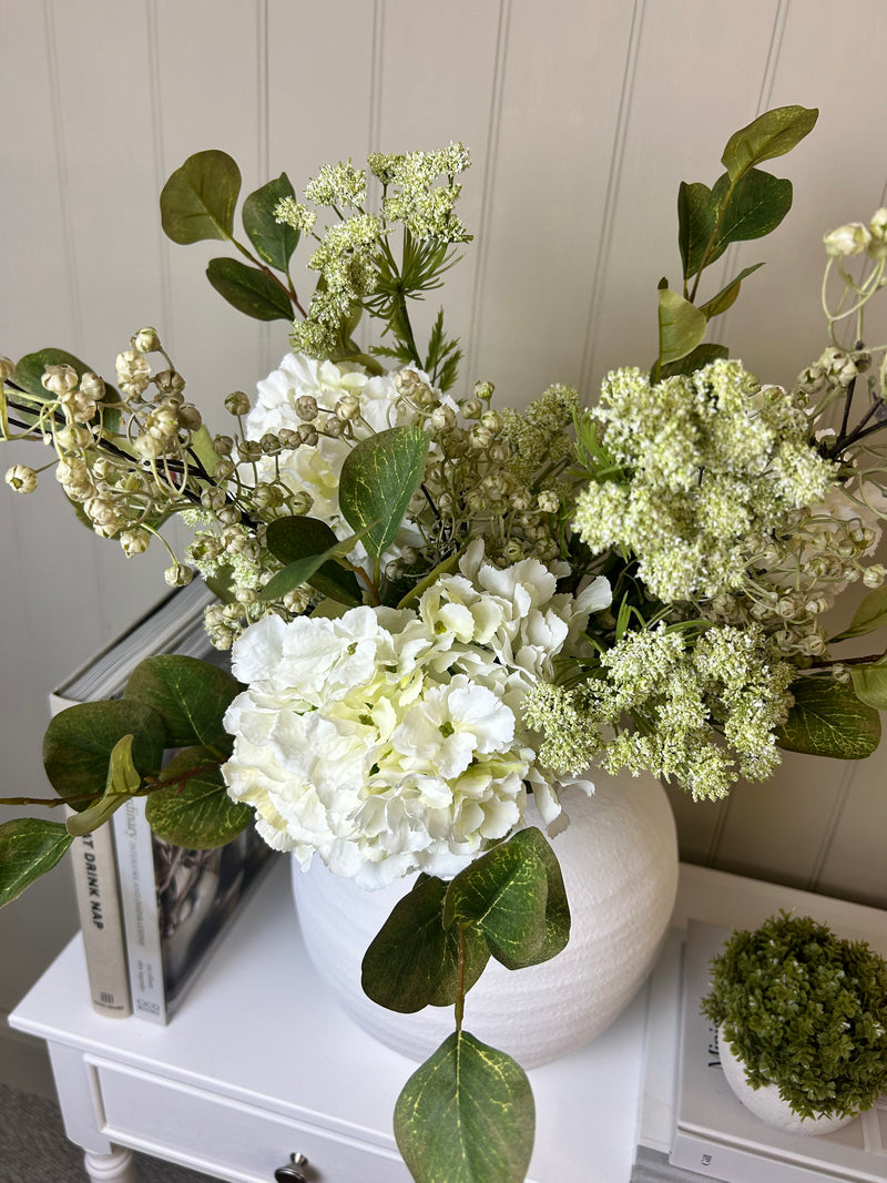 Green cow parsley stem spray