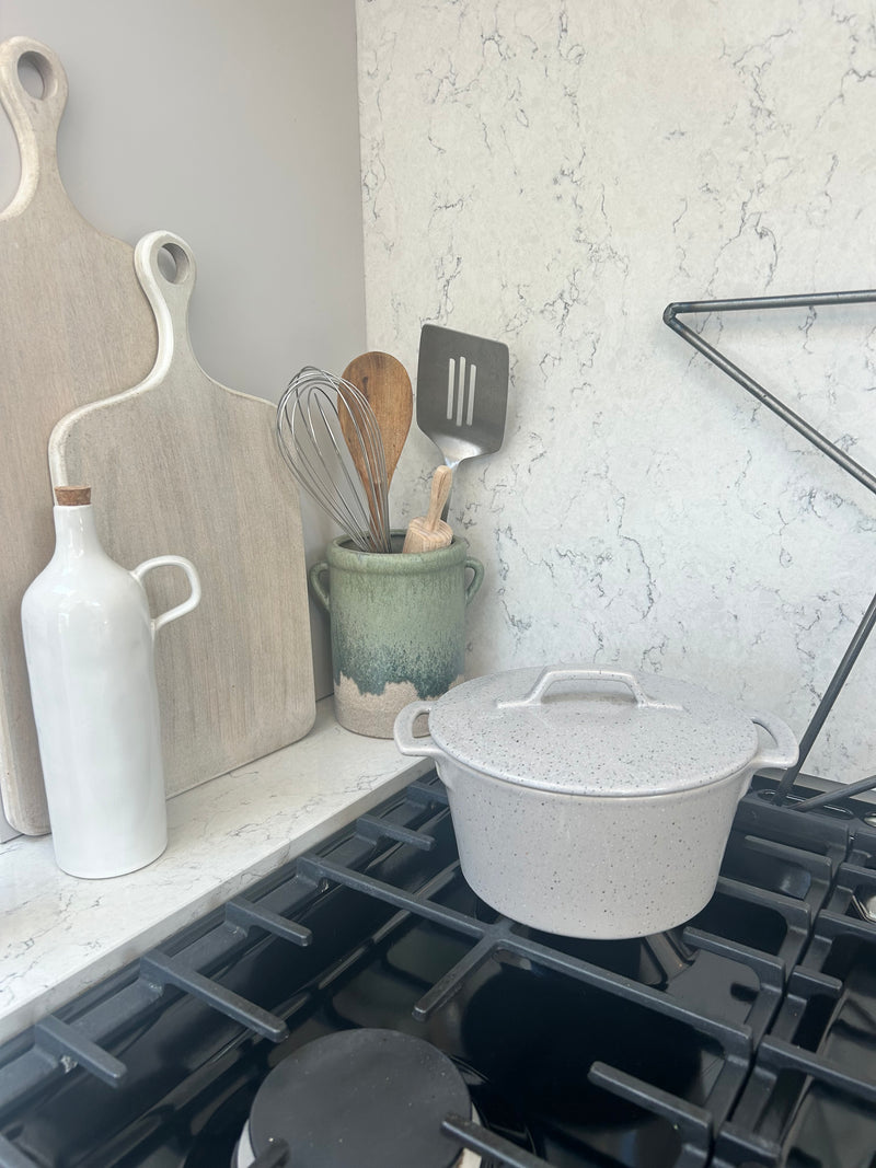 Blue/Green Dipped Utensil Holder