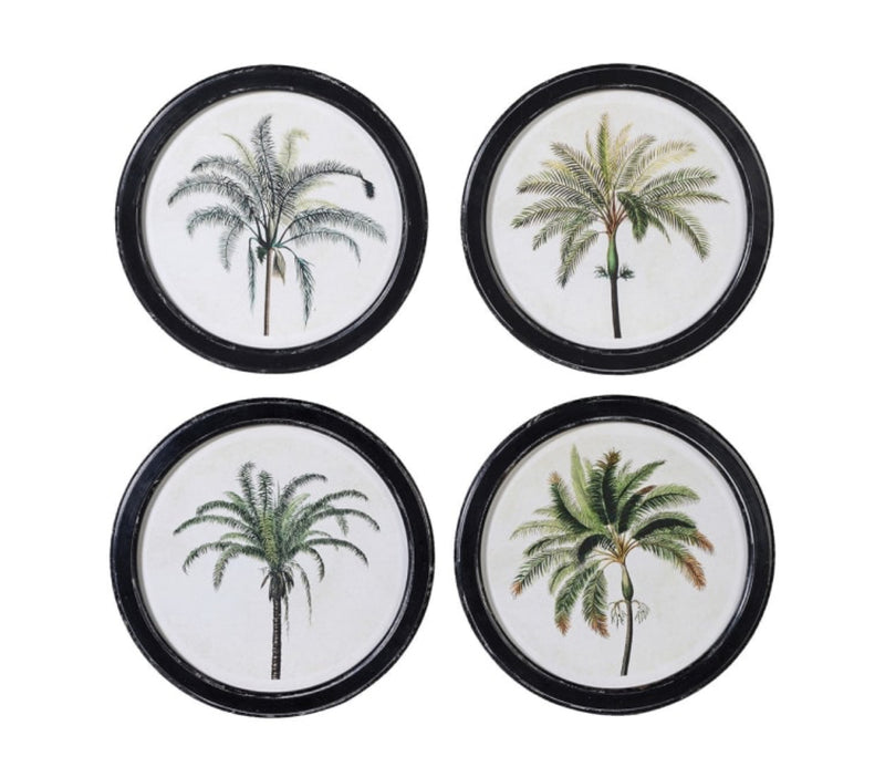 Round tree palm tree tropical print 35cm 4 styles