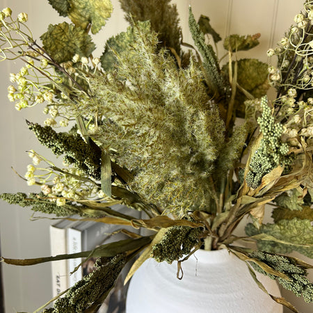 Green Feathered pampas astilbe stem 85cm