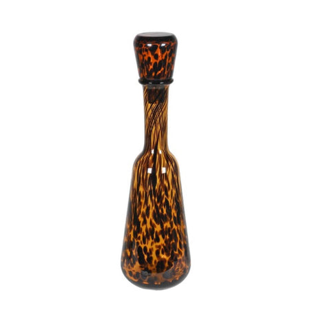 Mottled print tall bottle with stopper 46cm