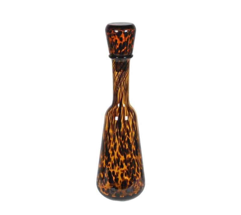 Mottled print tall bottle with stopper 46cm
