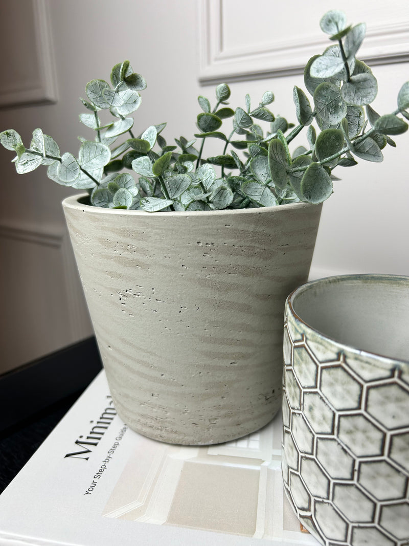 Cement Stratton Stone Plant Pot