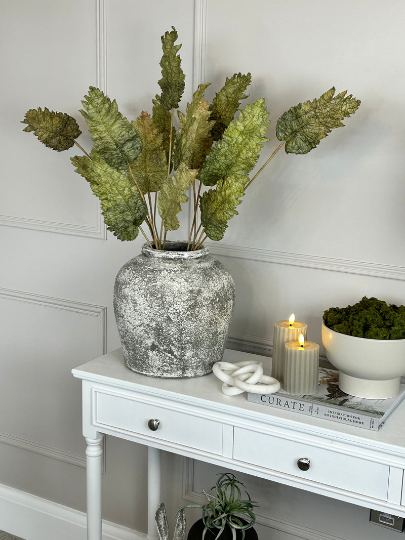 Chunky stone rustic vase