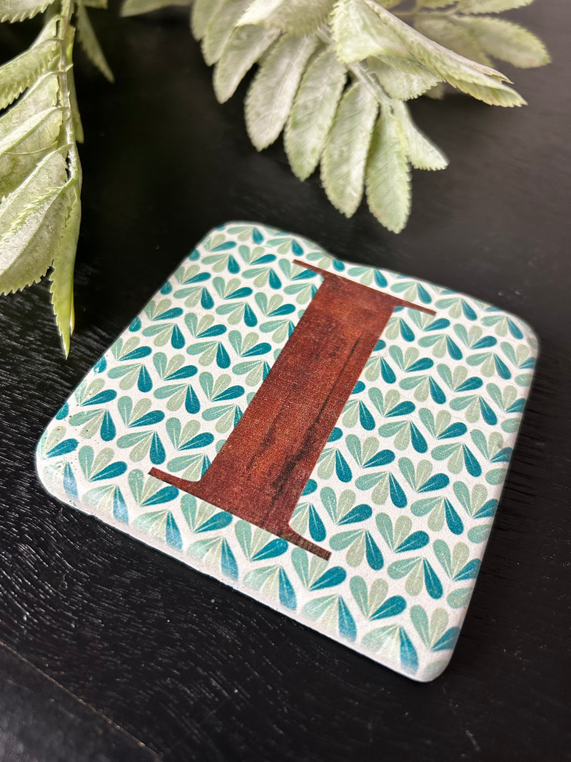 Alphabet drink resin coasters