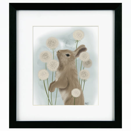 Spring rabbits framed print