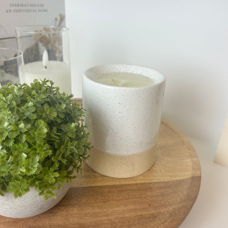 Two tone oil wax melt burner