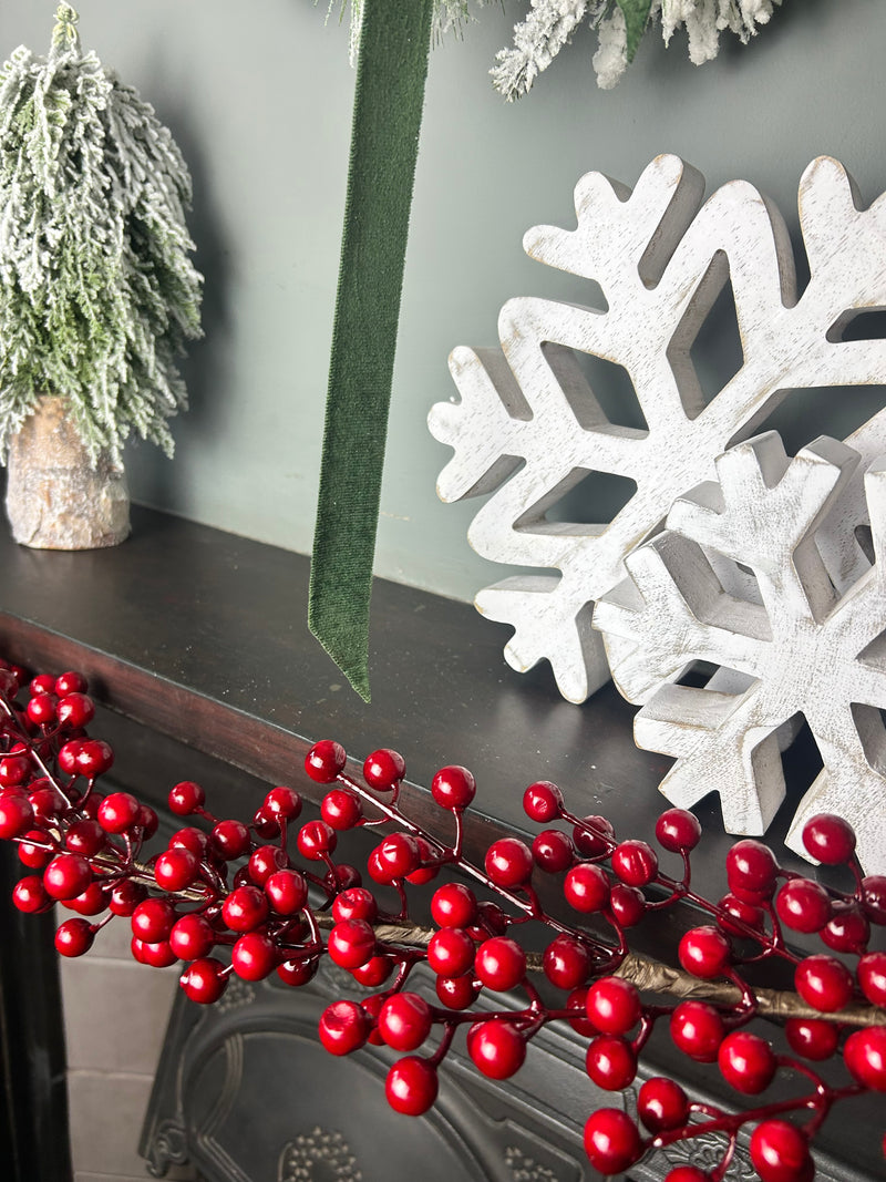 Red berry full garland 150cm