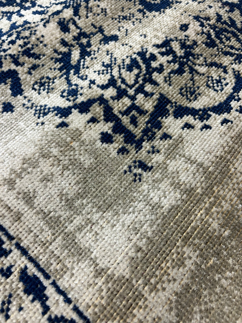 Navy blue rug runner mat 80x150