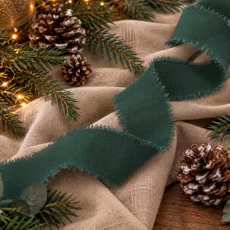 1 metre soft green ribbon