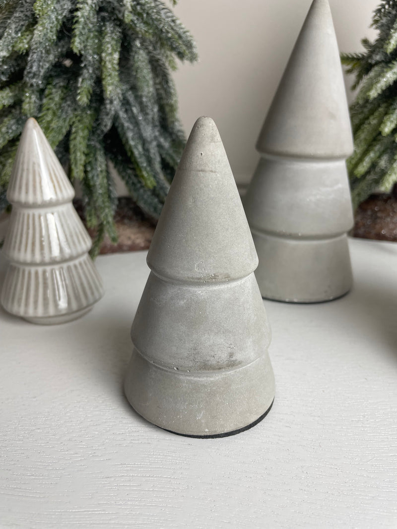 Grey Cement Christmas Tree