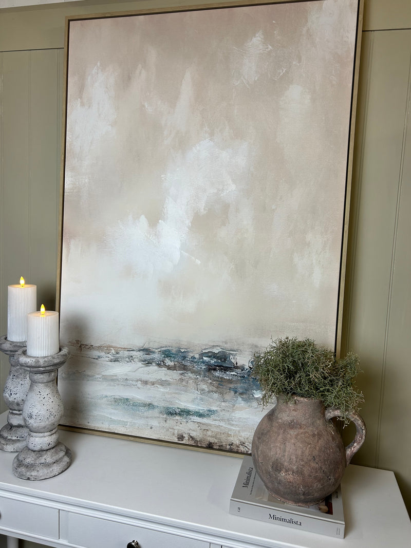 Veydra large framed hand painted canvas picture art