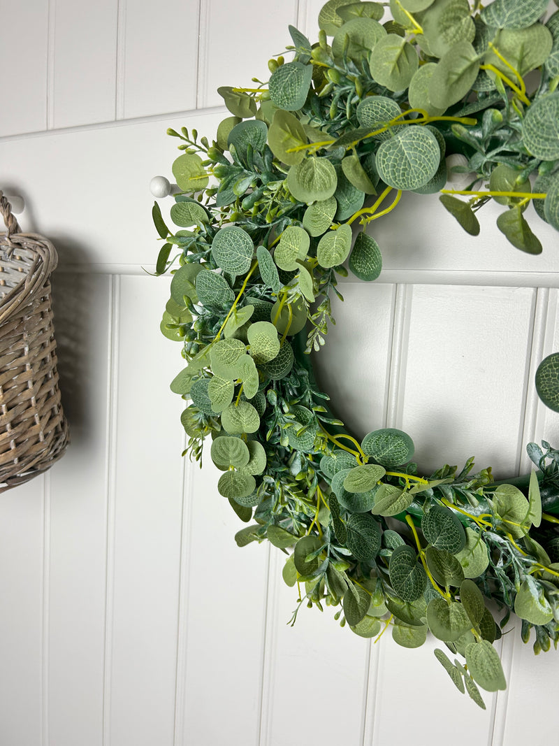 Green foliage wreath 50cm