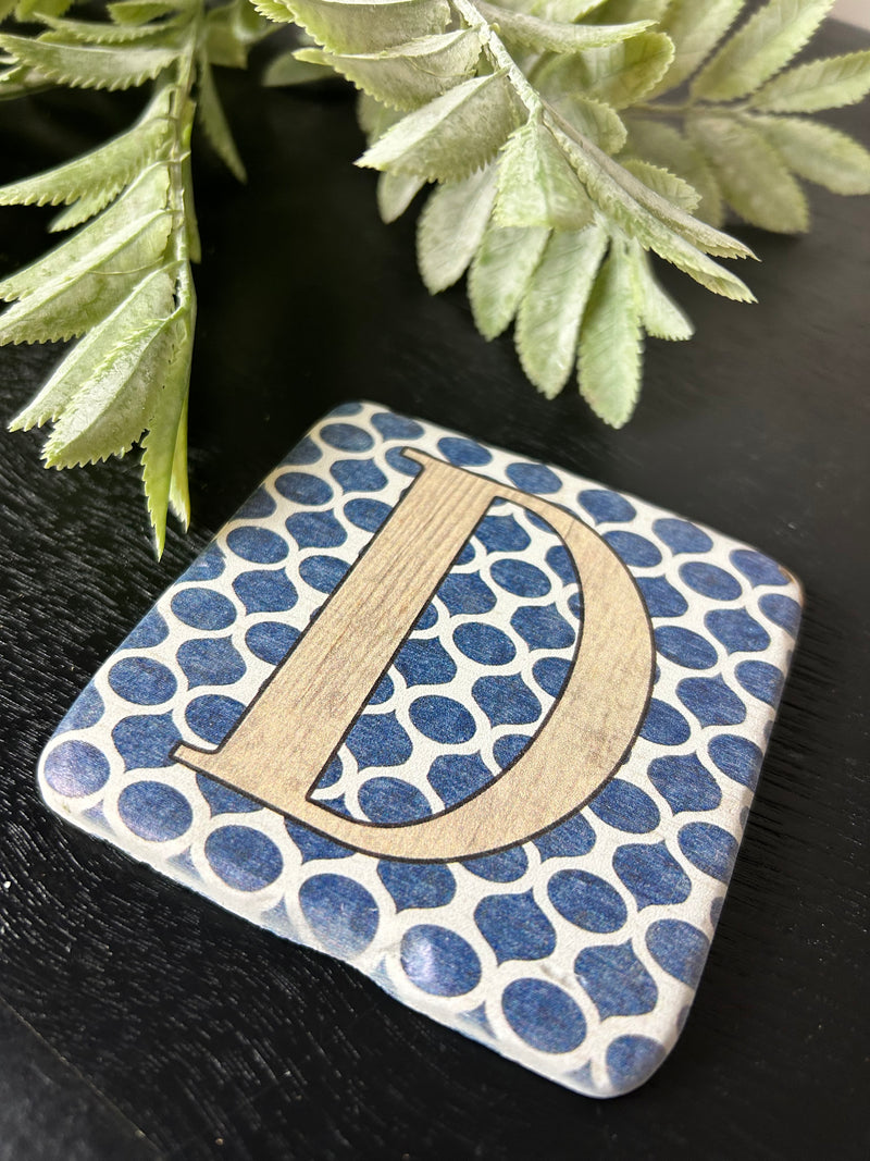 Alphabet drink resin coasters