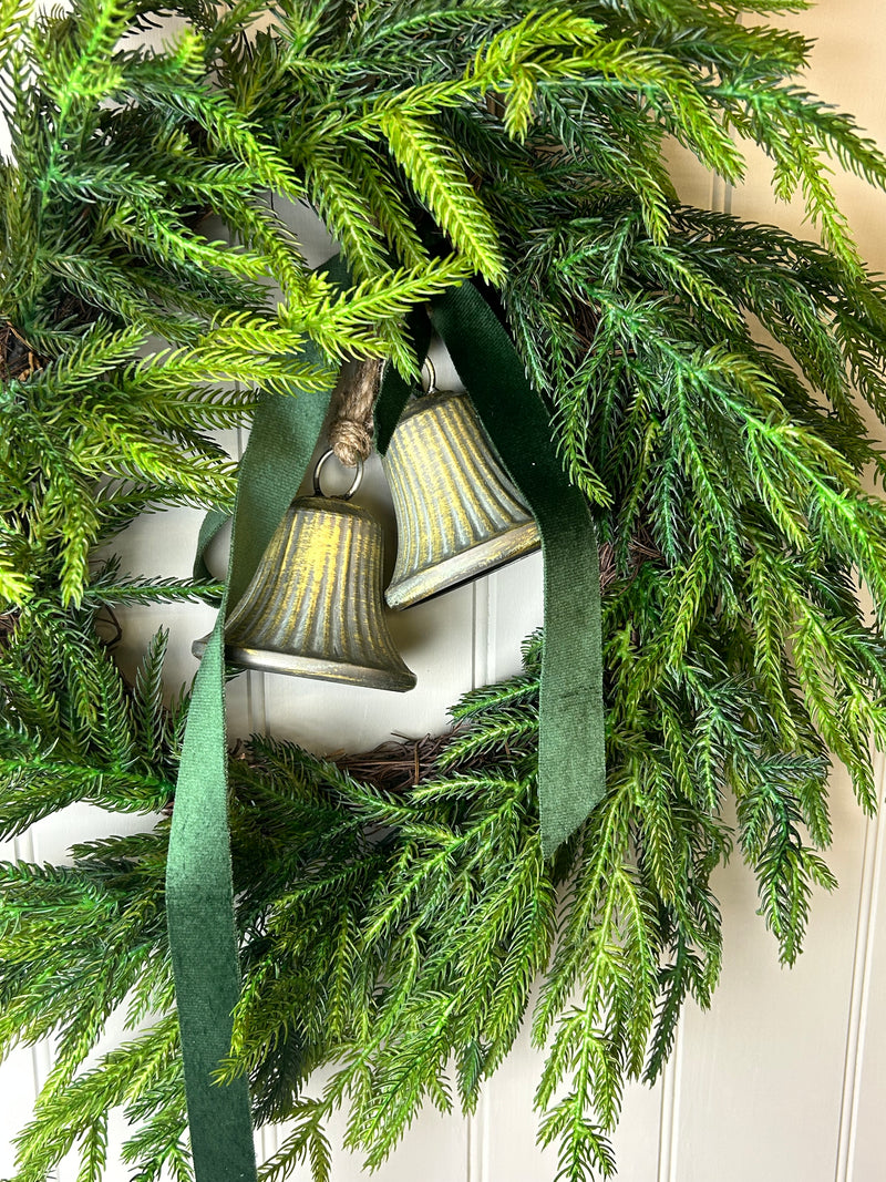 Real touch feel Norfolk pine wreath 50cm