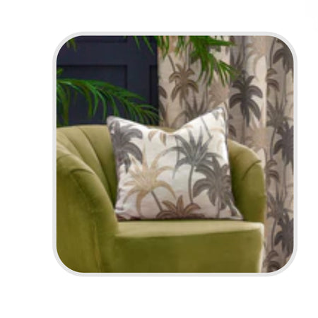 Galapagos Cushion Natural leaf palm store seconds