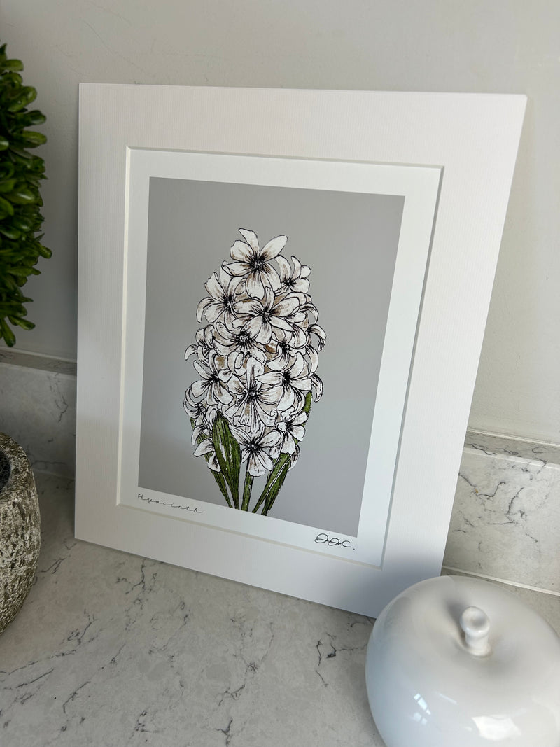 Beautiful mounted floral prints 4 styles