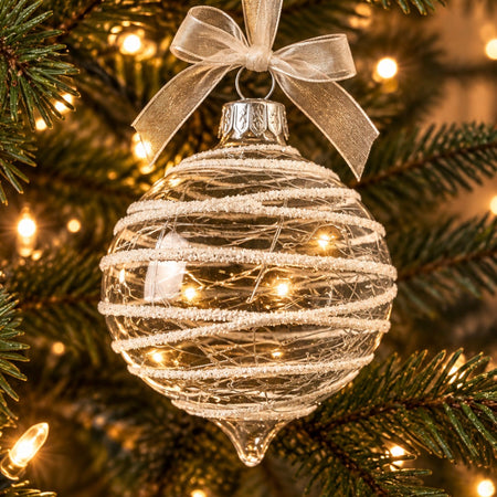 Shaped hanging glass decoration