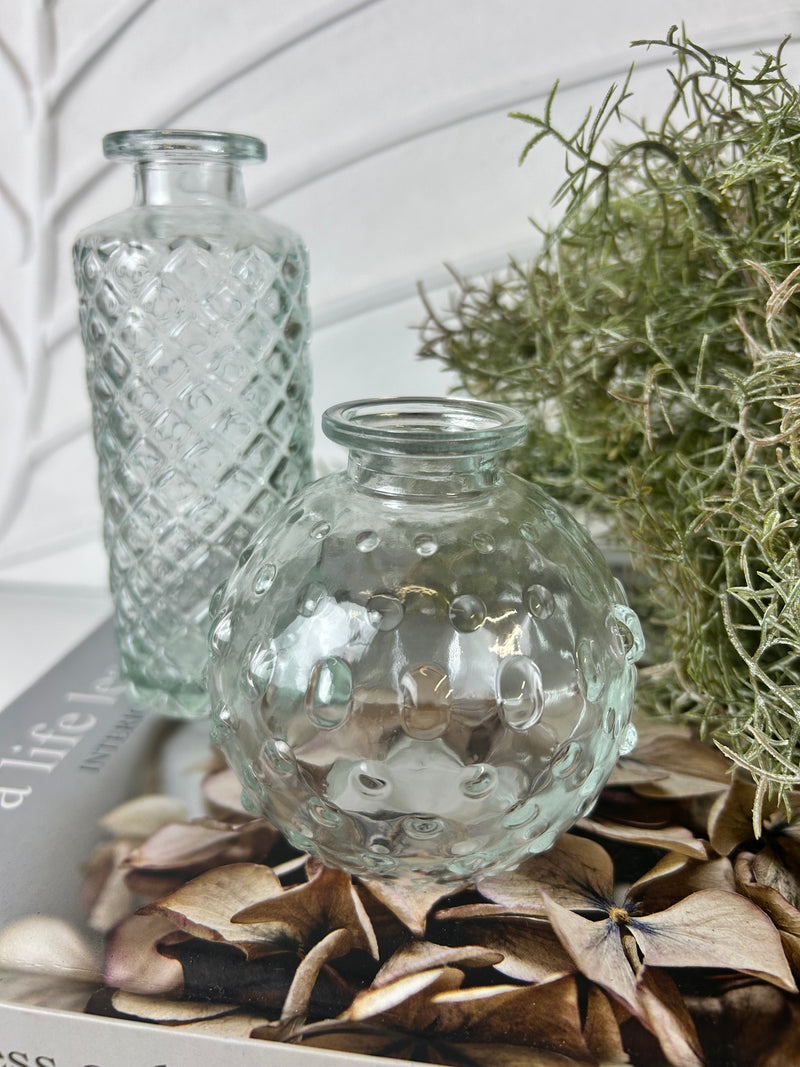 White vase with eucalyptus
