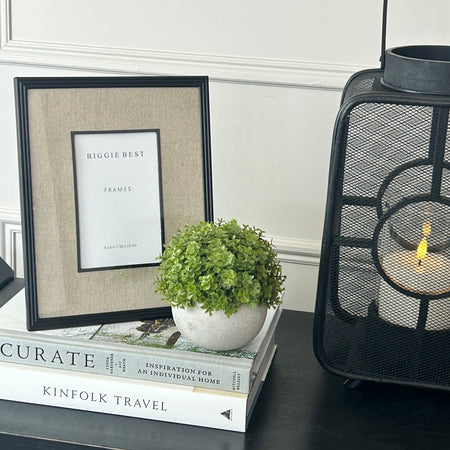 Linen Border Black Frame 6x4
