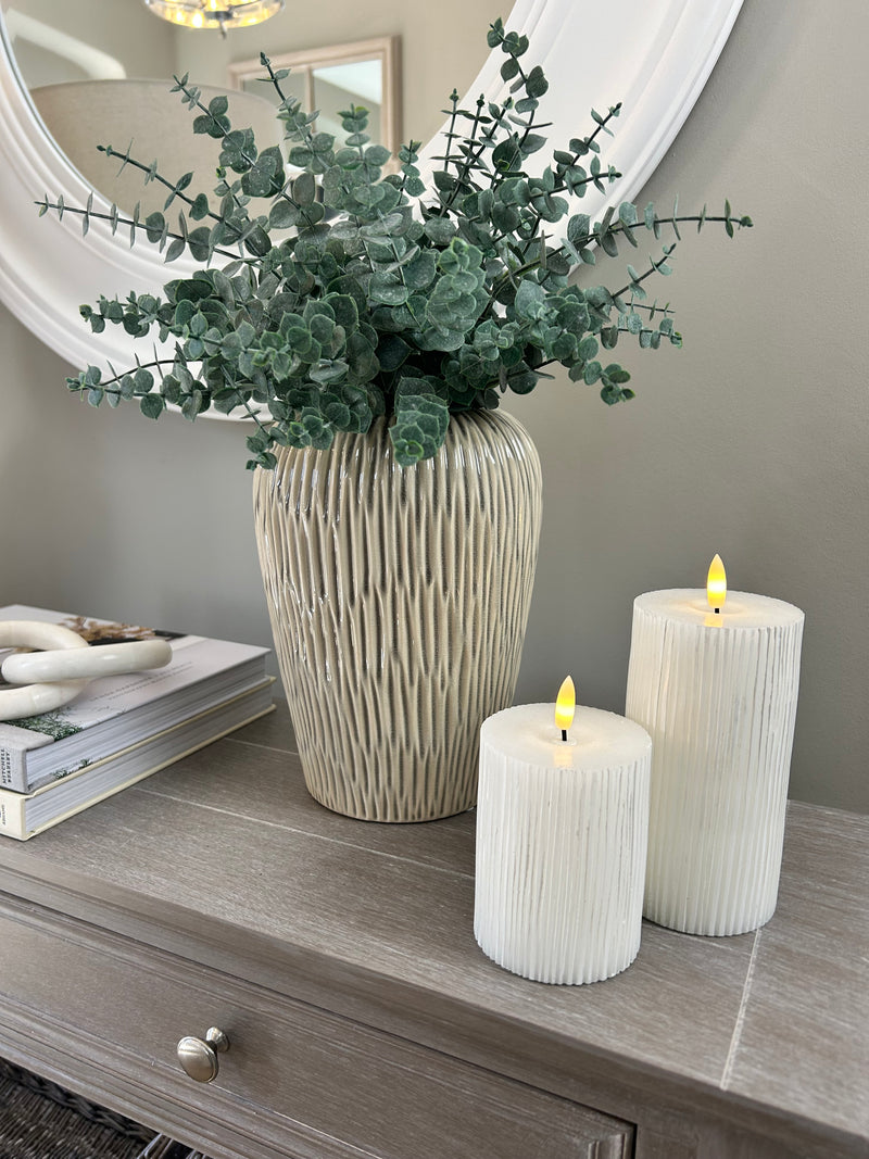 White Ceramic Urn Vase