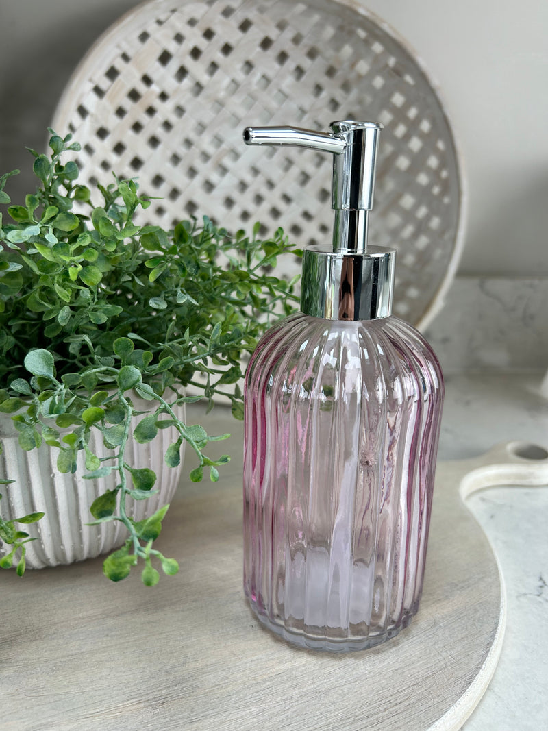 Glass soap dispenser 4 colours