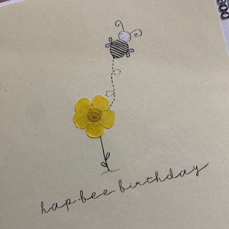 Happy Birthday Bee Greeting Card