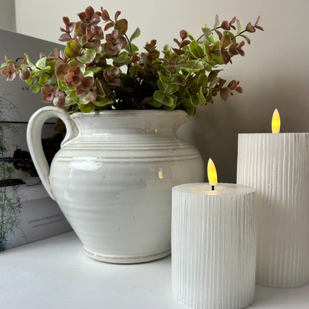 Reactive glazed chunky jug