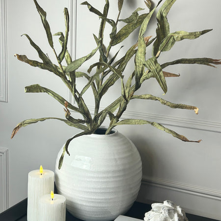 Tall green reed stem 102cm