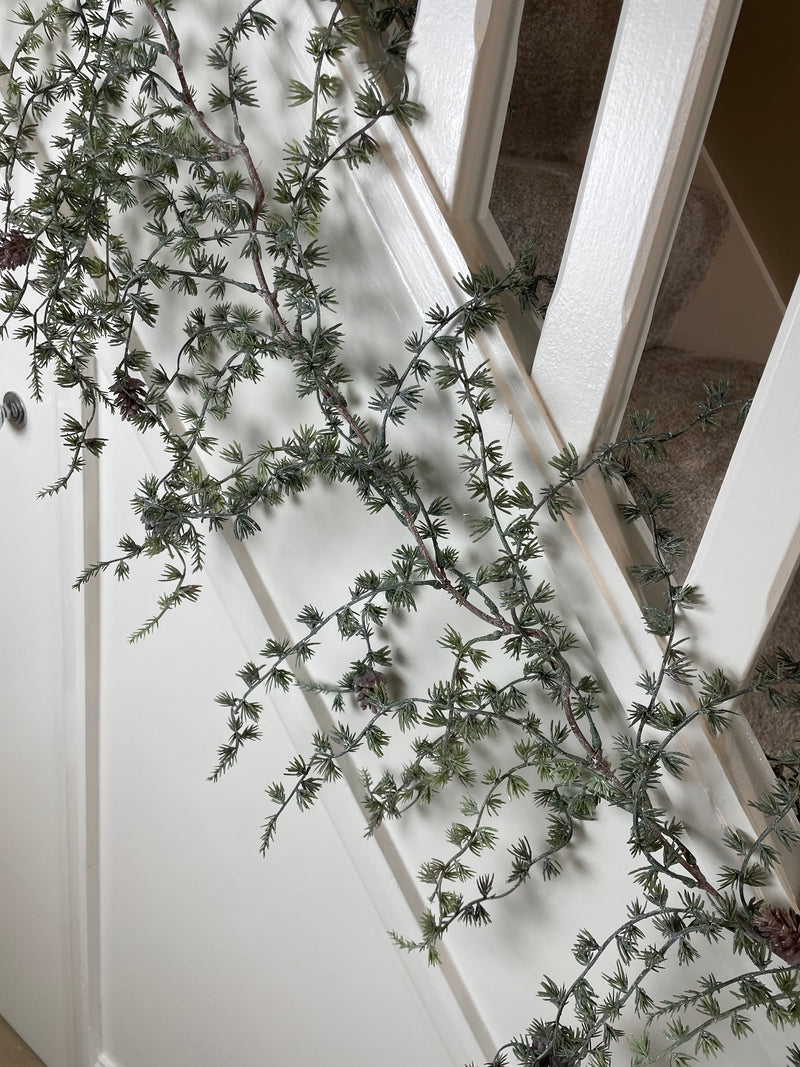 Thick Pine cone full long hanging garland 180cm