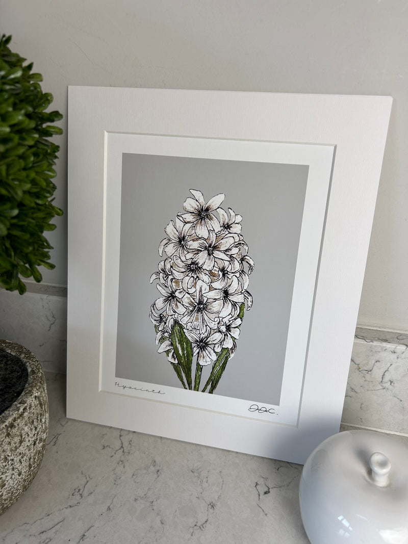 Beautiful mounted floral prints 4 styles