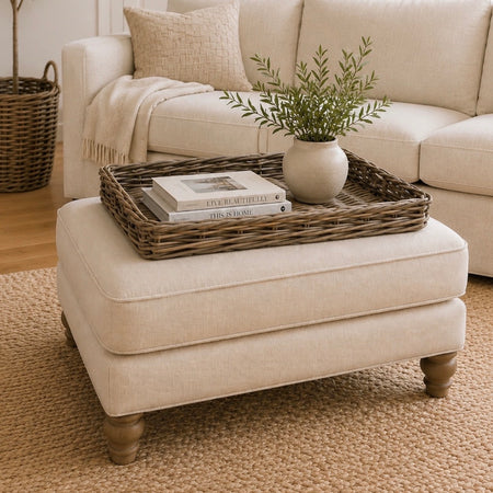 Large chunky Kubu rectangular tray