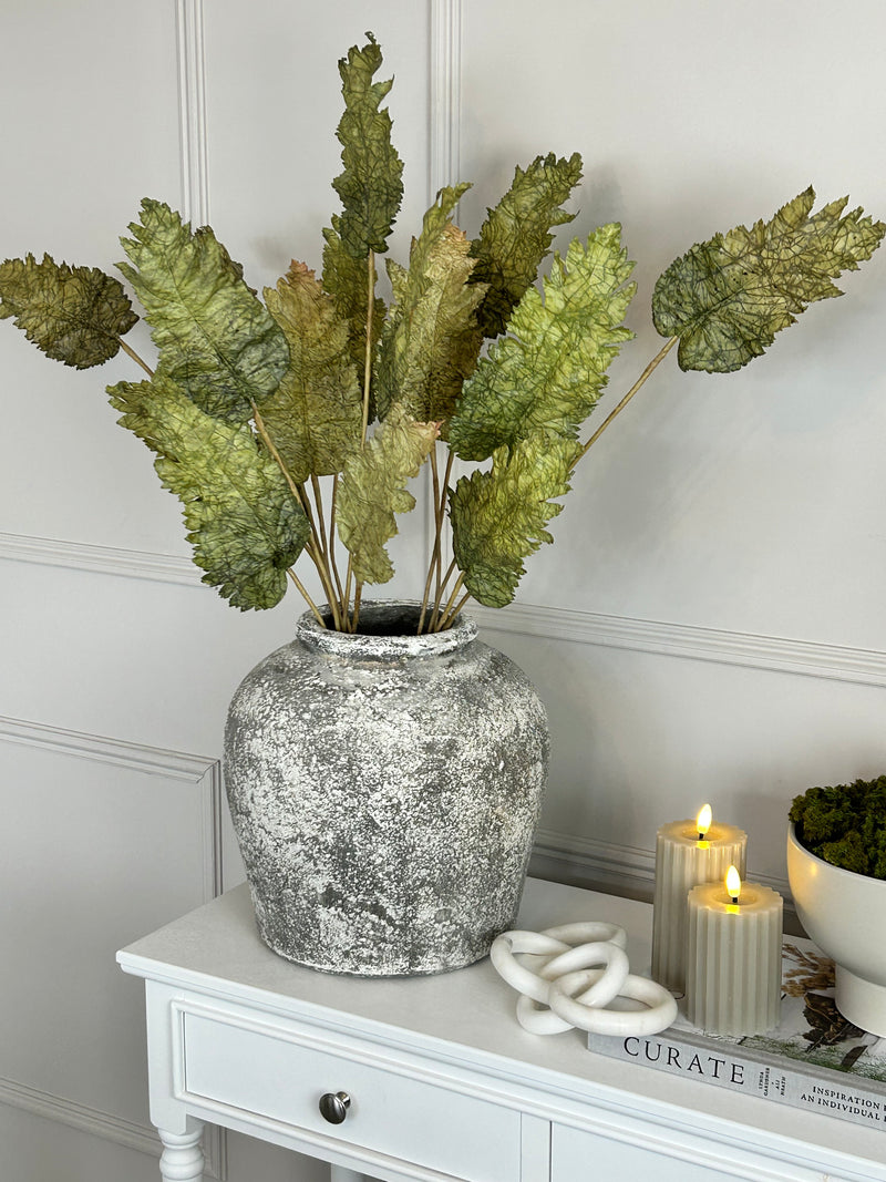 Chunky stone rustic vase