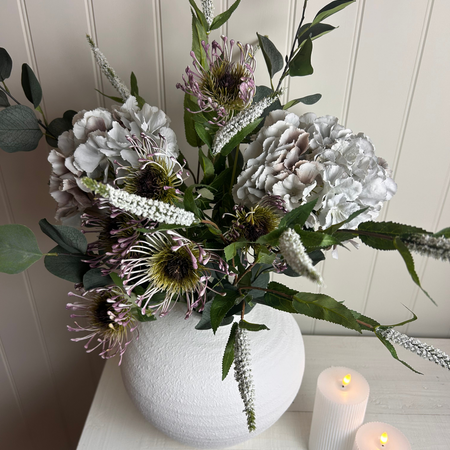Green grey taupe arrangement