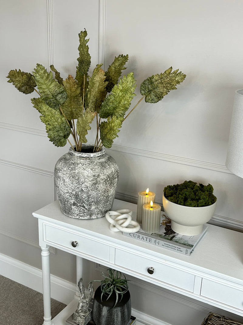 Chunky stone rustic vase